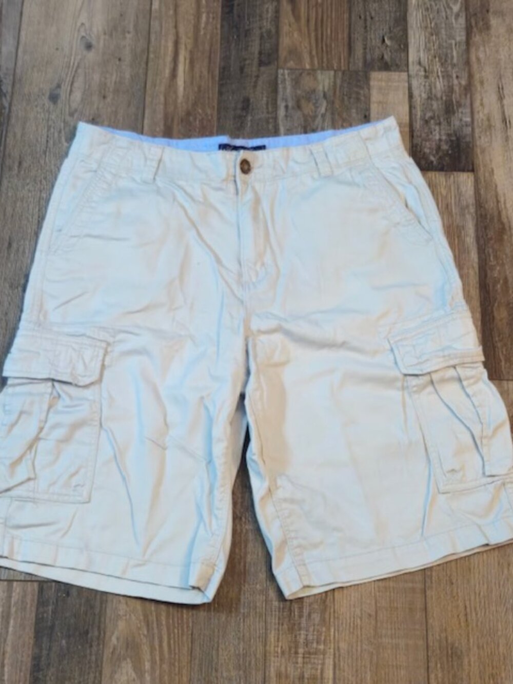 Vintage RARE American Classics By Russell Simmons White Cargo Shorts 34 Waist
